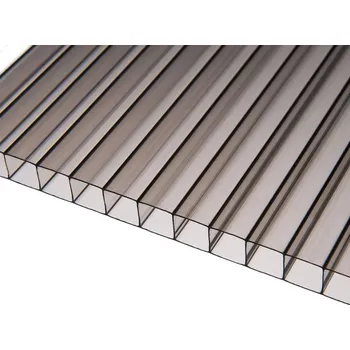 Polykarbonátová deska Exolon Komůrkový polykarbonát 2/10 10 mm 2100 x 3000 mm, bronz