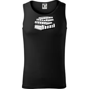 Pánské termoprádlo Knihy černobílé na sobě - Tílko pánské Core - M ( Černá )