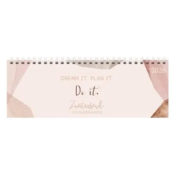 Tischkalender quer Plan it 2026 - Korsch Verlag