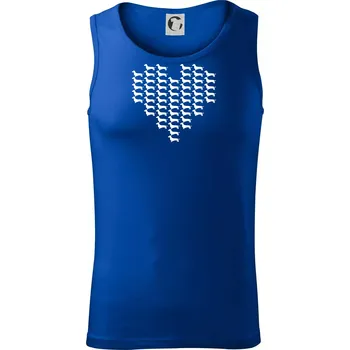 Jezevčík - Srdce - Tílko pánské Core - XL ( Královská modrá )