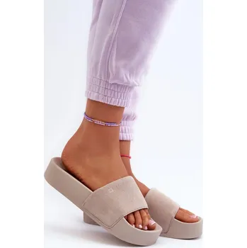 Dámské žabky Pantofle Step in style – semišové žabky s platformou, 40 i240_195433_2:40