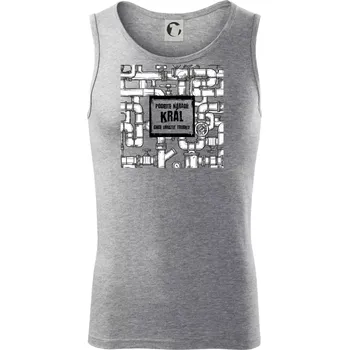 Podejte nářadí, král chce umístit trubku - Tílko pánské Core - XL ( Tmavě šedý melír )