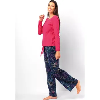 Pánské pyžamo Pyžamo Key LNS 750 B25 long/r S-XL malina S