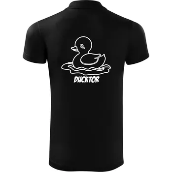 Pánská košile Ducktor - Polokošile Victory sportovní (dresovina) - M ( Černá )