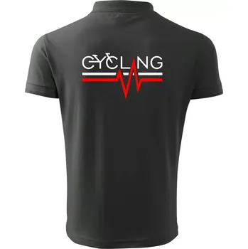 Pánská košile Cycling ekg - Polokošile pánská Pique Polo 203 - 4XL ( Tmavá břidlice (šedá se zeleným nádechem) )