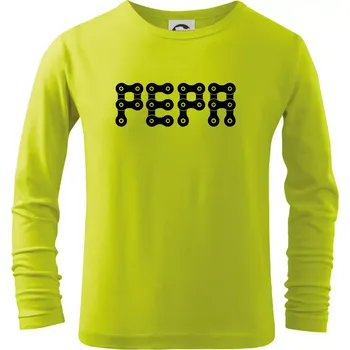 Dětská móda Řetěz - Vaše jméno - Triko dětské Long Sleeve - 134 cm/8 let ( Limetková )