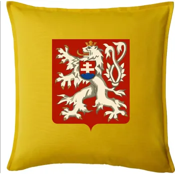 Polštář Znak ČSR - Československá republika (1948–1960) - Polštář 50x50 - 50x50 - Pouze potah ( Žlutá )