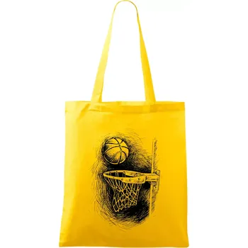 Basketball - kresba tužkou - Taška bavlněná - 42 x 38 cm ( Žlutá )
