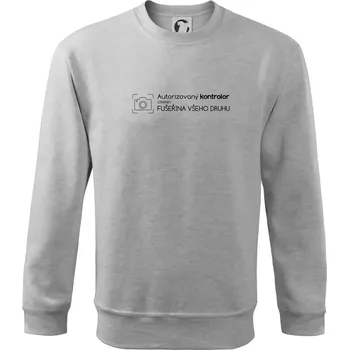 Autorizovaný kontrolor stránky fušeřina všeho druhu - Mikina Essential dětská - 158 cm/12 let ( Světlešedý Melír )