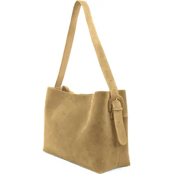 Kožená semišová kabelka Maya FL39 Barva: camel