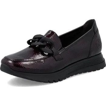 Dámské polobotky DÁMSKÉ POLOBOTKY RIEKER 49051-35 ČERVENÁ Barva: Červená, Velikost: 41