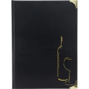 Informační tabulka Vinný lístek BASIC A4, černá