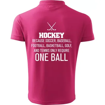 Pánská košile Hockey - ona ball - Polokošile pánská Pique Polo 203 - L ( Purpurová )