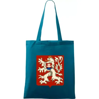 Znak Česko-Slovenská republika 1938–1939 - Taška bavlněná - 42 x 38 cm ( Petrolejová )