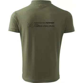 Pánská košile Autorizovaný kontrolor stránky fušeřina všeho druhu - Polokošile pánská Pique Polo 203 - 4XL ( Khaki )