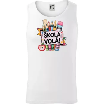 Škola volá - barevné - Tílko pánské Core - XL ( Bílá )