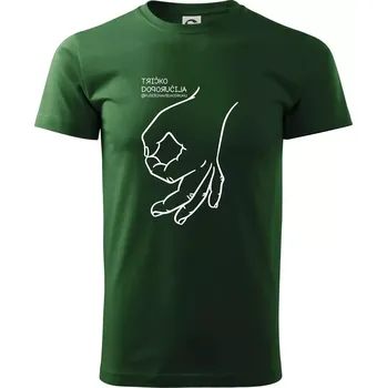 Tričko doporučila fuserinavsehodruhu - Triko extra velké (5-8XL) - 8XL ( Lahvově zelená )