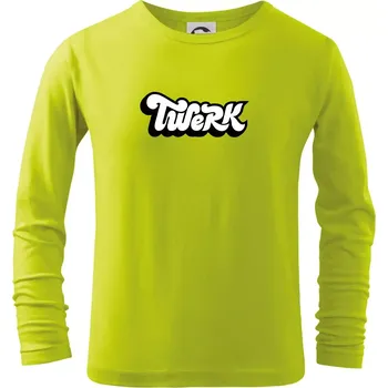 Chlapecké oblečení Twerk - Triko dětské Long Sleeve - 146 cm/10 let ( Limetková )