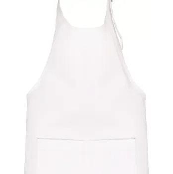 Kuchyňská zástěra BEZPOTISKU / bez potisku - Dětská zástěra na vaření - Univerzální velikost ( Bílá )