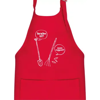 Kuchyňská zástěra Hrabe ti, už zase rejpeš - Dětská zástěra na vaření - Univerzální velikost ( Červená )