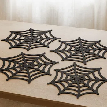 Vánoční dekorace BOLTZE Prostírání pavučina 38 x 36 cm sada 4 ks