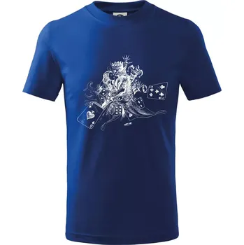 Chlapecké tričko Poker skica - Tričko dětské bavlněné - 98 cm / 2 roky ( Královská modrá )