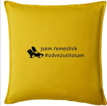 Polštář Odvezu si to sám - Polštář 50x50 - 50x50 - Pouze potah ( Žlutá )