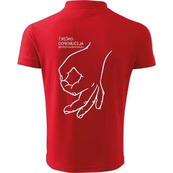 Pánská košile Tričko doporučila fuserinavsehodruhu - Polokošile pánská Pique Polo 203 - 2XL ( Červená )