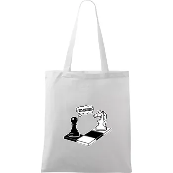 Jdem hrát radši na schovku - Taška bavlněná - 42 x 38 cm ( Bílá )