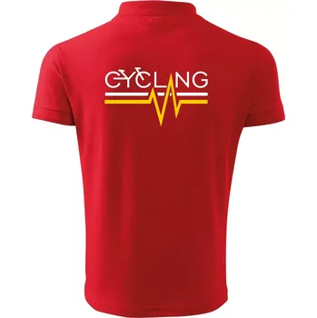 Pánská košile Cycling ekg - Polokošile pánská Pique Polo 203 - 3XL ( Červená )