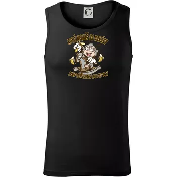 Když nemáš na banány, nepořizuj si opici - Tílko pánské Core - XL ( Černá )