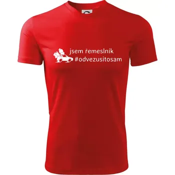 Chlapecké tričko Odvezu si to sám - Dětské triko sportovní (dresovina) - 122 cm/6 let ( Červená )