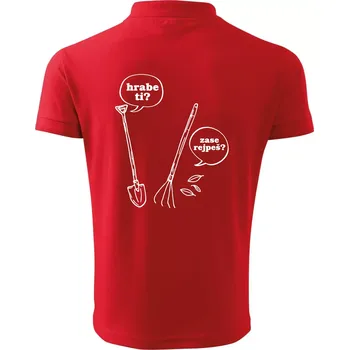 Pánská košile Hrabe ti, už zase rejpeš - Polokošile pánská Pique Polo 203 - L ( Červená )