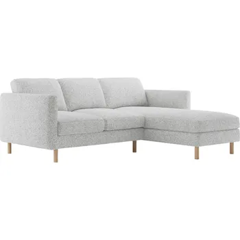 Pohovka Micadoni Šedá rohová pohovka Eden 223 cm, pravá