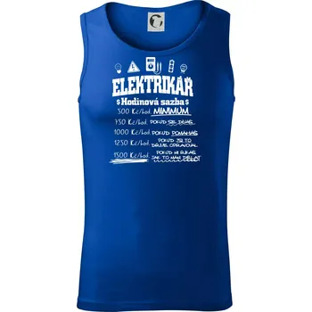 Elektrikář hodinová sazba - Tílko pánské Core - XL ( Královská modrá )