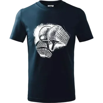 Chlapecké tričko Ping pong pálky a síť - Tričko dětské bavlněné - 98 cm / 2 roky ( Námořní modrá (velmi tmavá - téměř černá) )