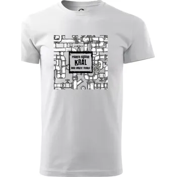 Podejte nářadí, král chce umístit trubku - Triko extra velké (5-8XL) - 8XL ( Bílá )