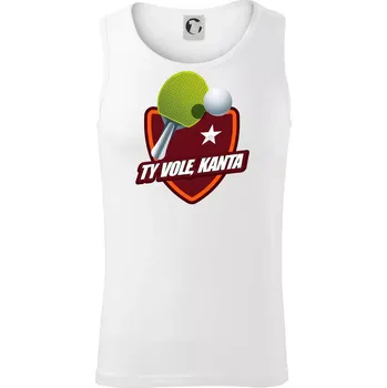 Stolní tenis - ty vole, kanta - Tílko pánské Core - M ( Bílá )