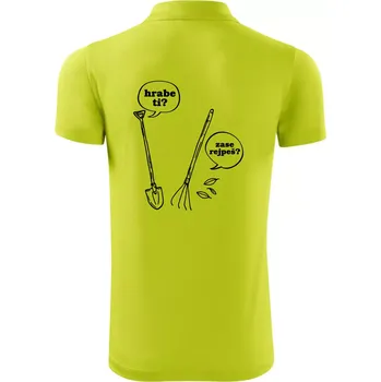 Pánská košile Hrabe ti, už zase rejpeš - Polokošile Victory sportovní (dresovina) - XL ( Limetková )