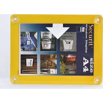 Značení Informační rámeček na sklo A4, žlutý