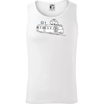 Pánské termoprádlo Tramvaj číslo 3 - Tílko pánské Core - XL ( Bílá )