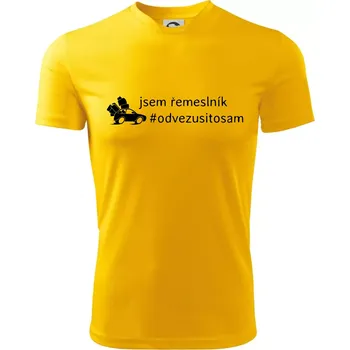 Chlapecké tričko Odvezu si to sám - Dětské triko sportovní (dresovina) - 146 cm/10 let ( Žlutá )