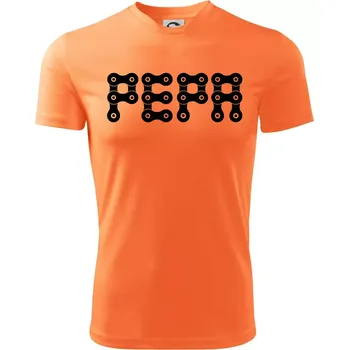 Chlapecké oblečení Řetěz - Vaše jméno - Dětské triko sportovní (dresovina) - 158 cm/12 let ( Neon mandarine )