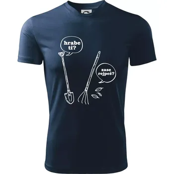 Chlapecké tričko Hrabe ti, už zase rejpeš - Dětské triko sportovní (dresovina) - 146 cm/10 let ( Námořní modrá (velmi tmavá - téměř černá) )