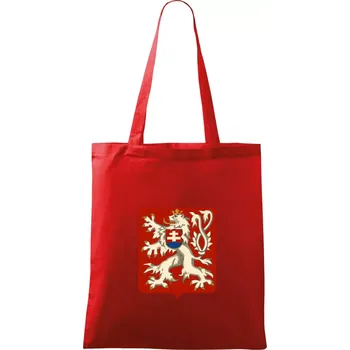 Nákupní taška Znak malý První Republika československá 1918–1920 - Taška bavlněná - 42 x 38 cm ( Červená )