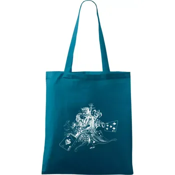 Poker skica - Taška bavlněná - 42 x 38 cm ( Petrolejová )