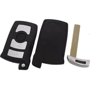 Autoklíč Obal dálkového ovládání BMW 4 tlačítka se záchraným klíčem