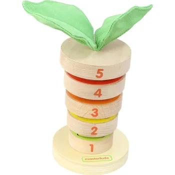 Dřevěná hračka MASTERKIDZ - Stavěcí mrkev