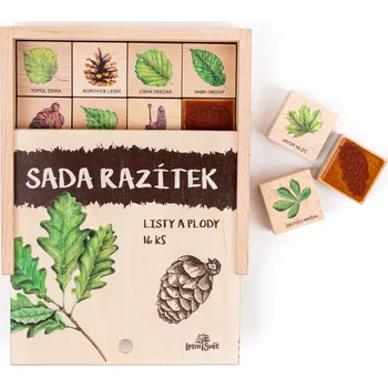 Dětské zboží Razítka 16ks - Listy a plody
