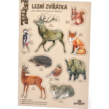 Dřevěná hračka Velké vylomeniny - Lesní zvířátka
